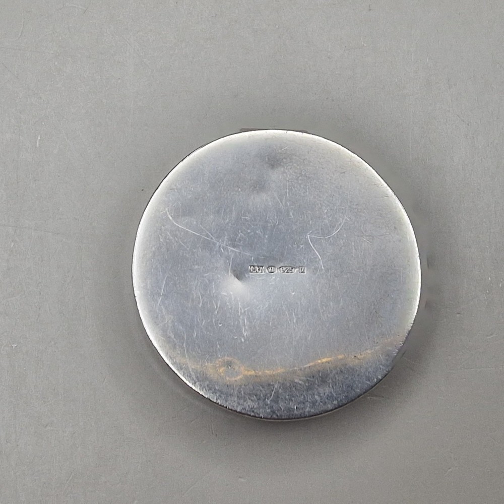Superb Solid Silver Snuff/Pill Box by Mark Houghton Ltd London 1994