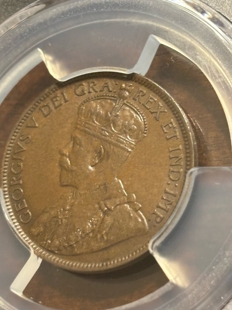 Newfoundland Large Cent 1919-C PCGS Graded MS63 Brown