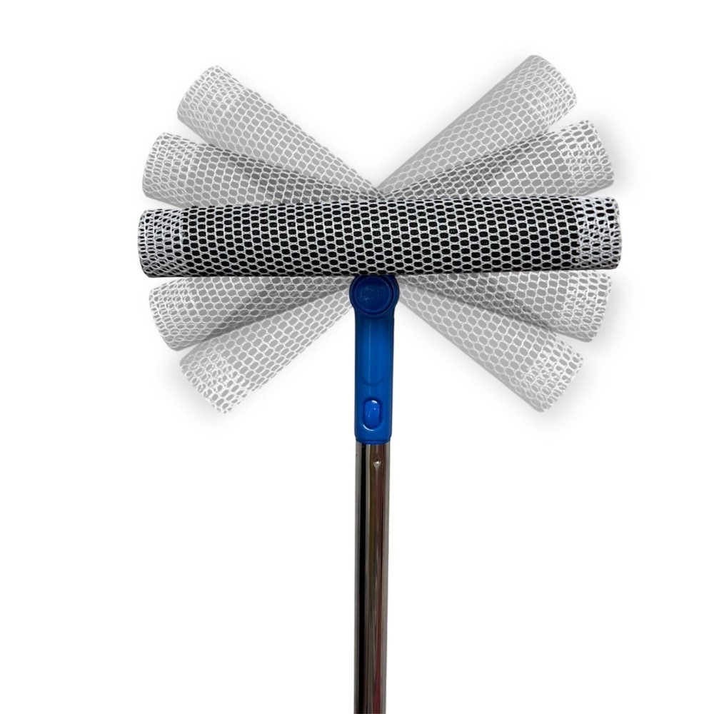 Extenable Long Pole 2 in 1 Window/Glass cleaning squeezee