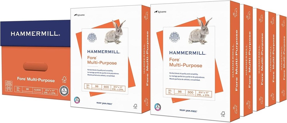10 Ream Fore Multipurpose Copy Paper - 5000 Sheets