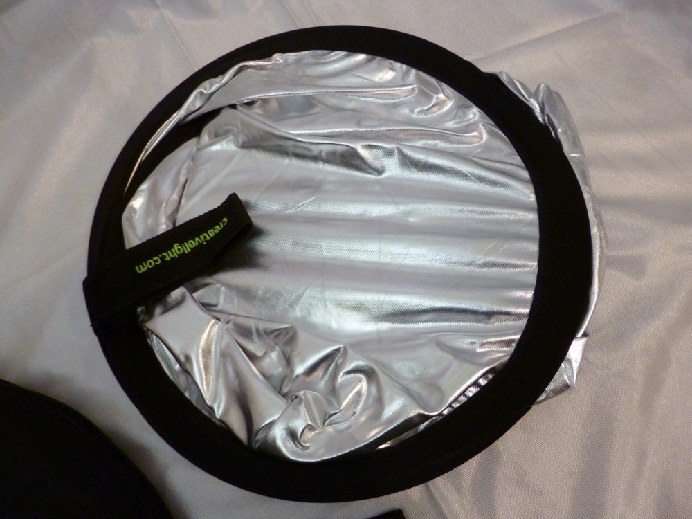 CREATIVE LIGHT 95-CM 38" REFLECTOR SILVER & WHITE MODEL 100842