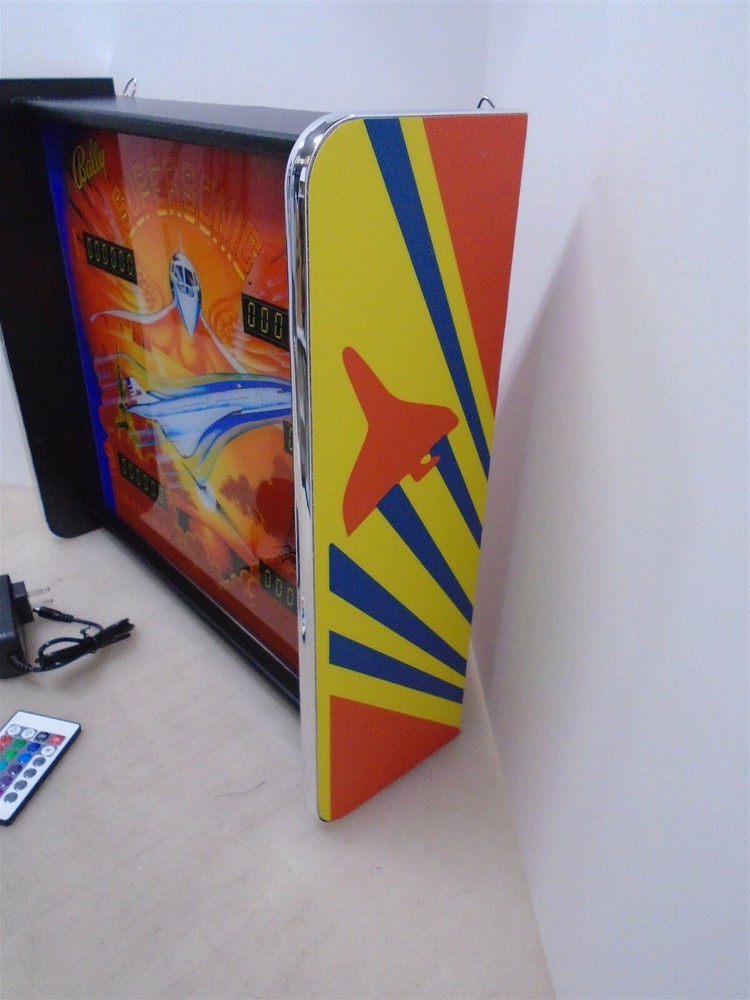 Bally Supersonic Pinball Head LED Display light box