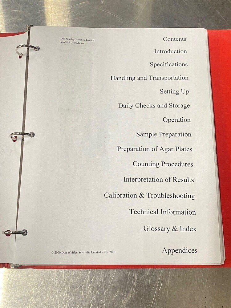 WASP 2 - User Manual /Instruction Book