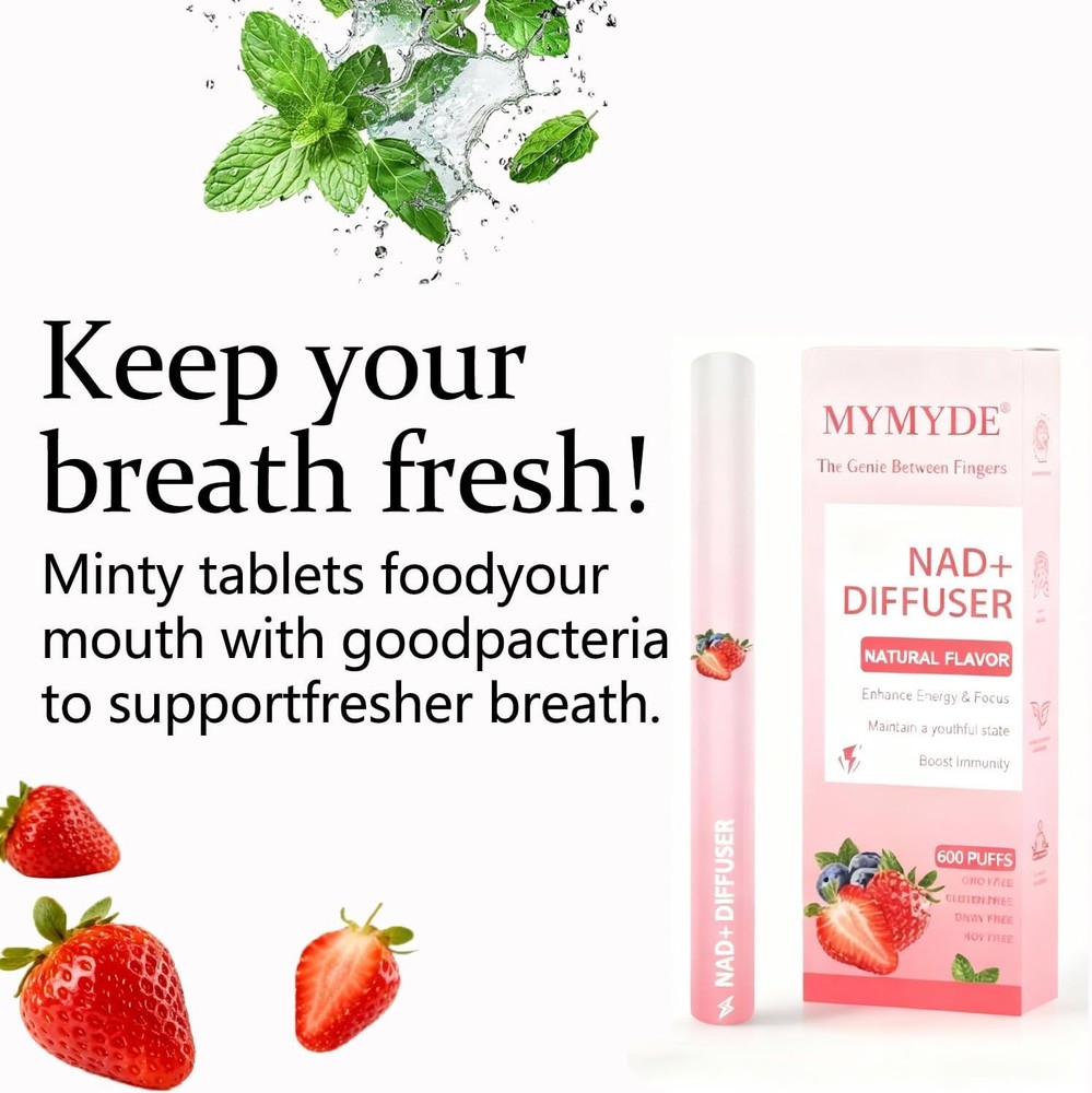 Herbal Diffuser Pen - Strawberry Mint Extract -Herbal Aromatherapy