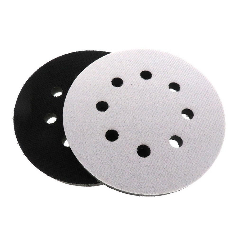 125Mm Sponge Interface Pad 2PCS 8-Hole Hook&Loop Inch Pads Soft Useful