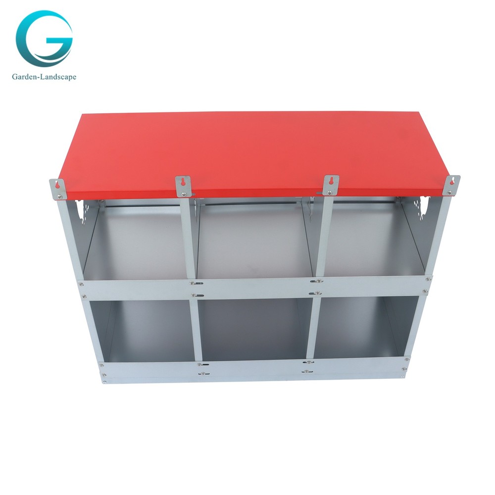 Durable Materials Nesting Box Chicken Laying Boxes 6 Compartment Nesting Boxes