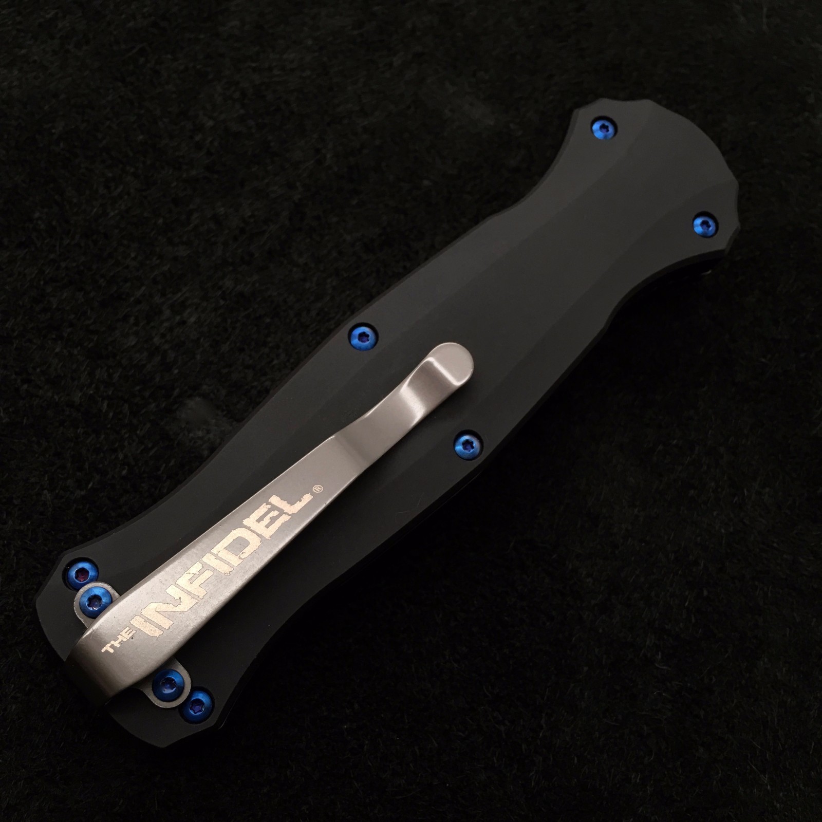 Titanium blue ] Screw Set ] ~ (No Knife) 14 Screws for Benchmade 3300 Infidel