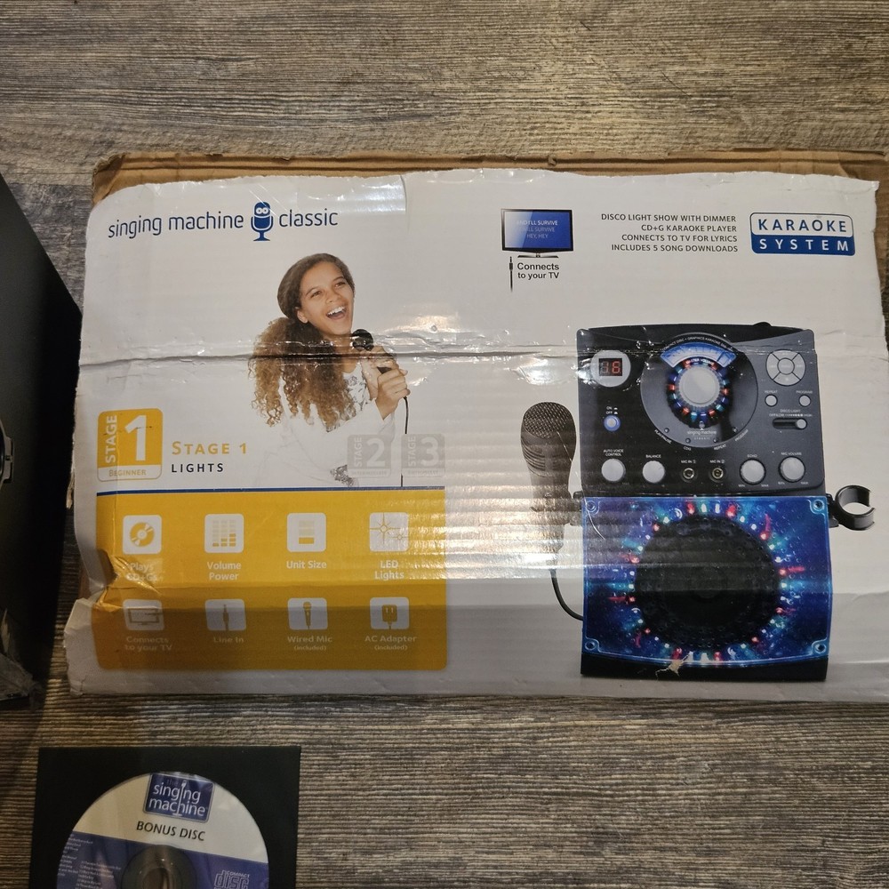 Singing Machine SML385 Karaoke System ...NEW