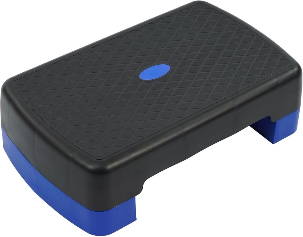 Aerobic Step Platform Trainer with Adjustable 2-Level Risers, 400 Pound Weigh...