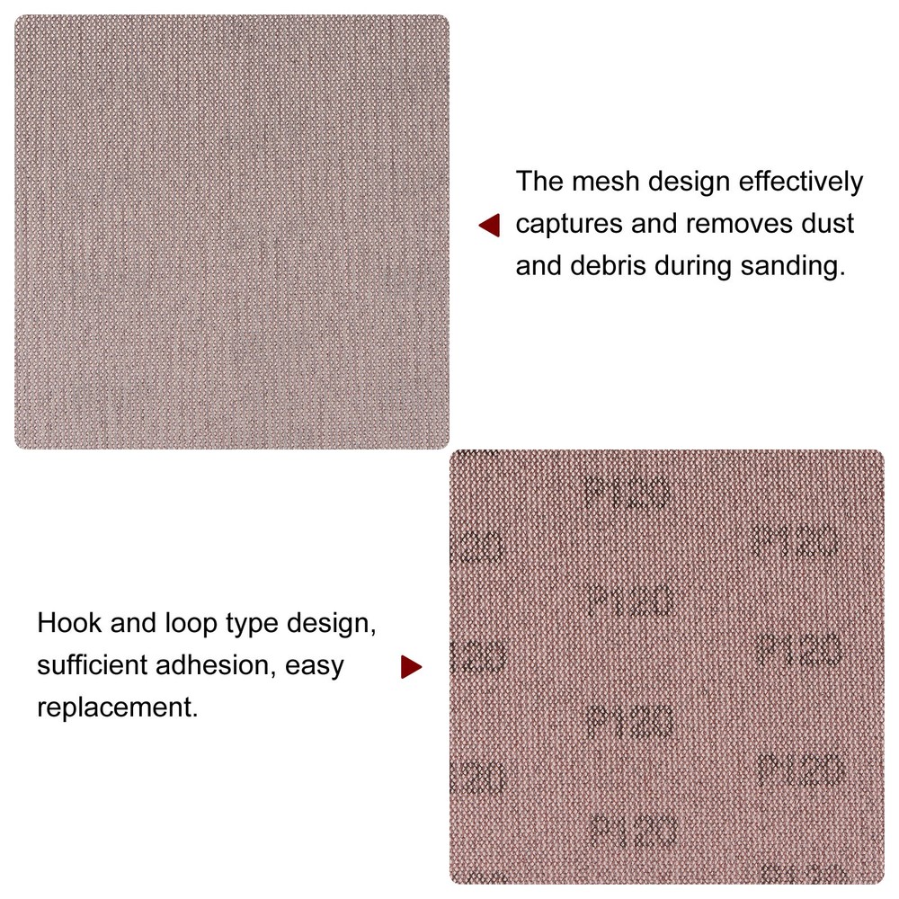 15pcs 120 Grits Mesh Sanding Discs 9 Inch Hook and Loop Sanding Net