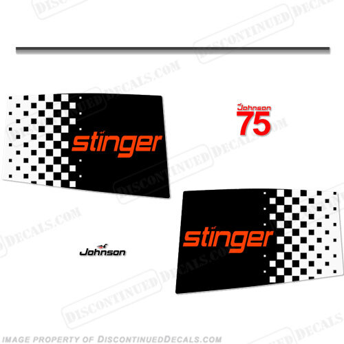 Fits Johnson 1979 75hp Stinger Decals