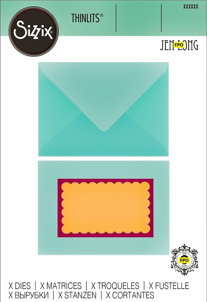 Sizzix Thinlits Plus 3pc Envelope Essentials #664792 Retail $34.99 Big Shot Plus