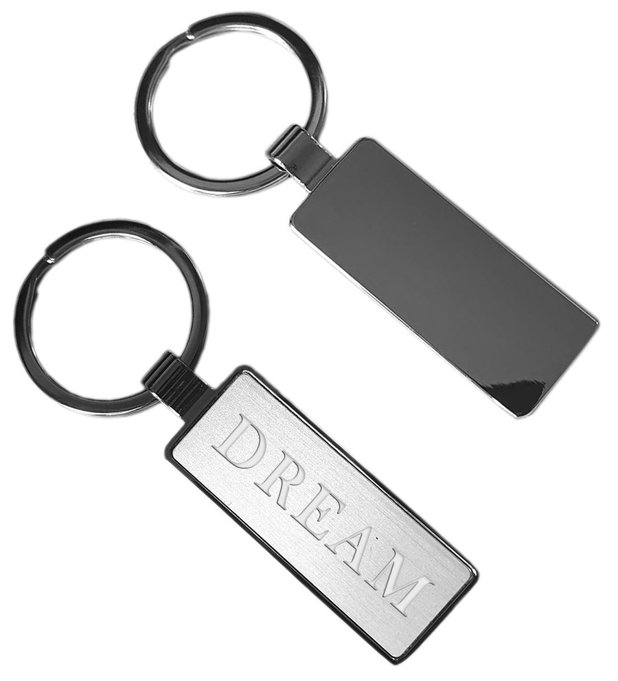 Engraved Rectangular Keychain
