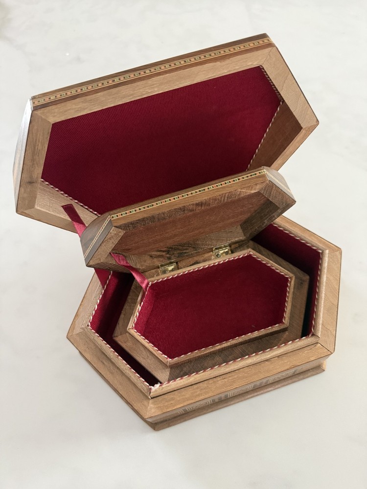 Damascus Syrian Marquetry Mosaic Box Set
