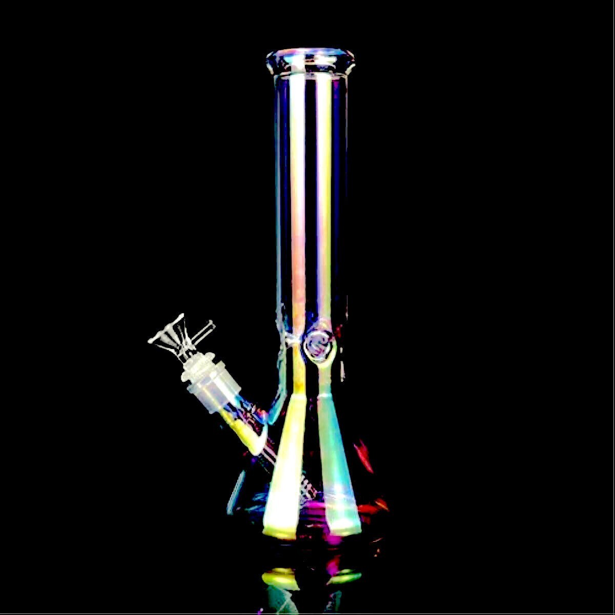 10 inch Heavy Glass Bong Water Pipe Smoking Bong Beaker + 14mm Bowl hookah USA