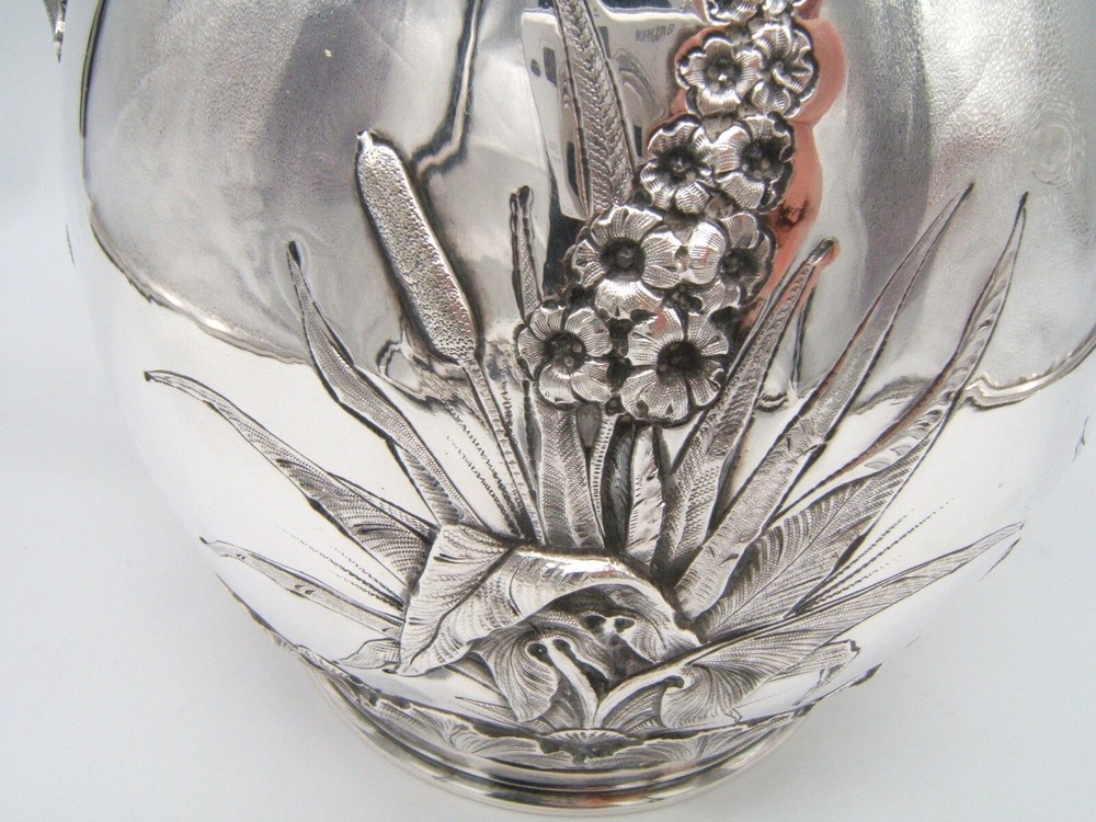 AMES MFG CO SILVER PRESENTATION WATER PITCHER 1863 SWORD MAKER