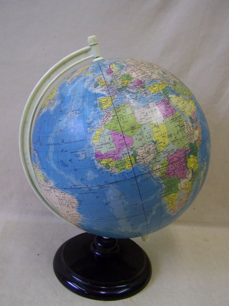 Vintage Globe With Bakelite Base