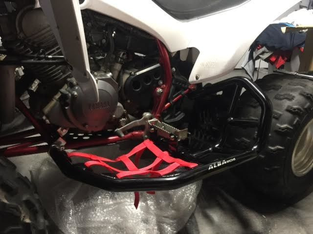 Yamaha Raptor 350 Nerf Bars with heel guards Alba Racing blkblk 209 T8 BB