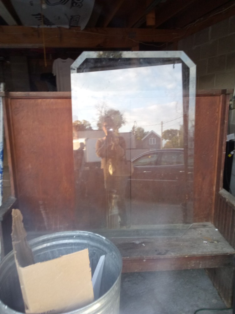 antique double sided bench
