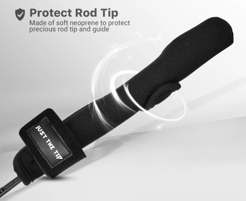 JUST THE TIP - Fishing Rod Tip Protection Cover - Neoprene Protection Wrap