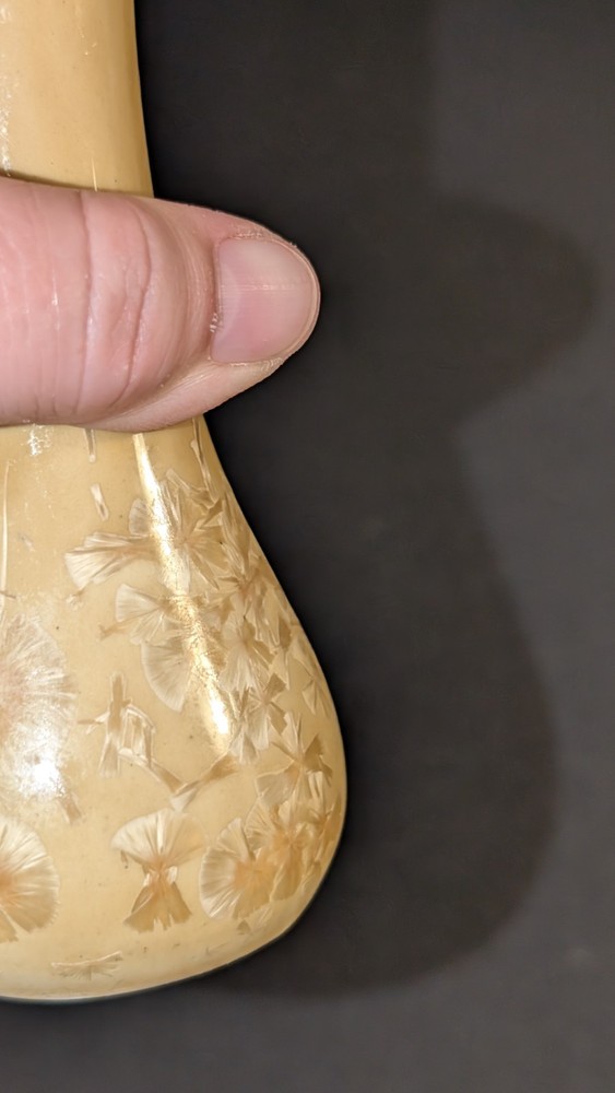 1982 John Dya Crystalline Studio Vase