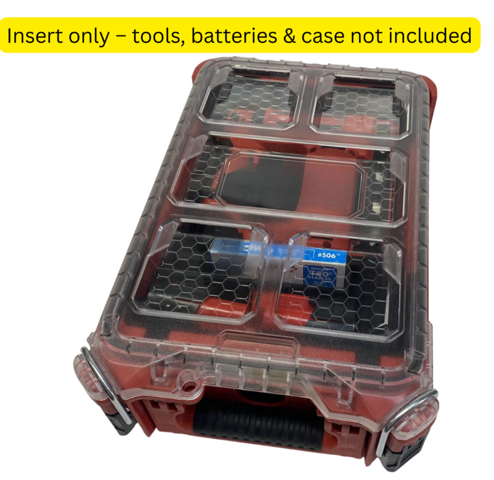 M12 2447-20 Milwaukee Stapler Staple Gun Case Insert FITS Packout (Insert Only)