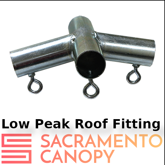 Low Peak Canopy Fittings Kits, DIY Carport or Greenhouse, EMT Connector Parts