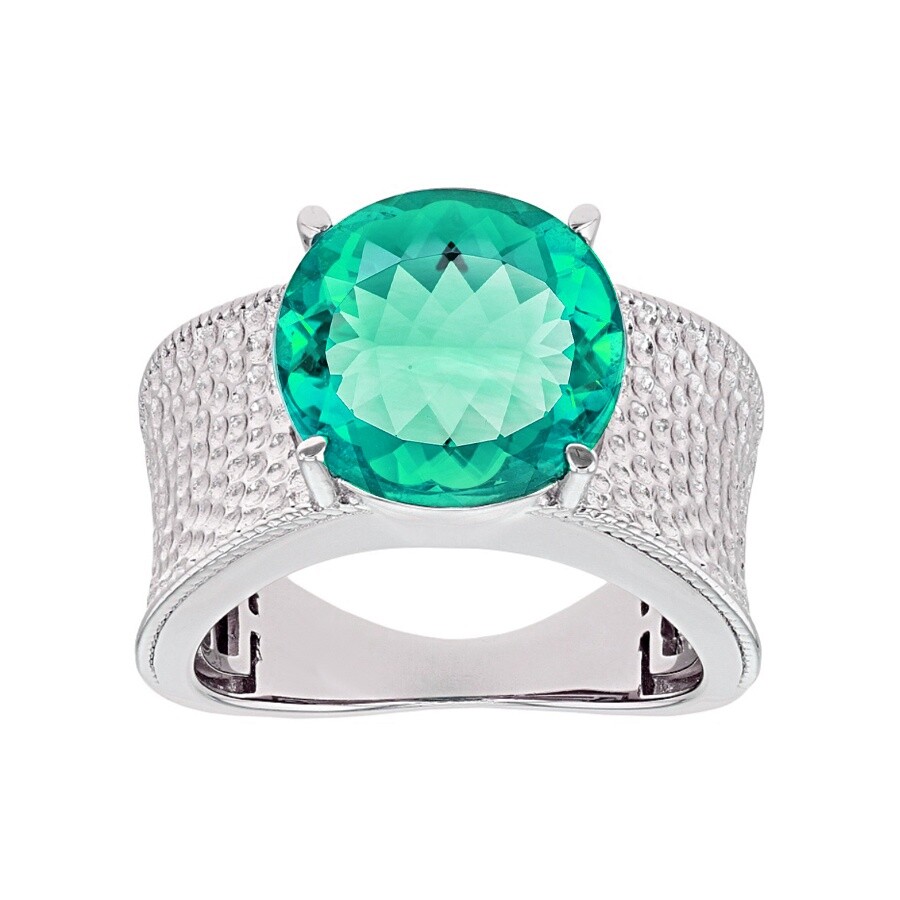 Sterling Silver Semi Mount Ring Setting Round RD 12x12mm