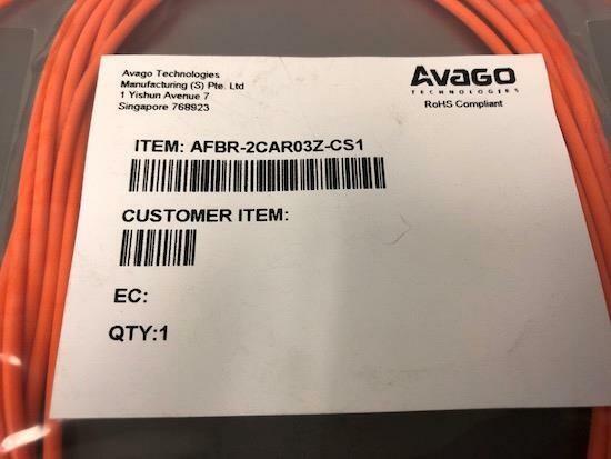 AVAGO AFBR-2CAR03Z-CS1 FIBER OPTIC CABLE