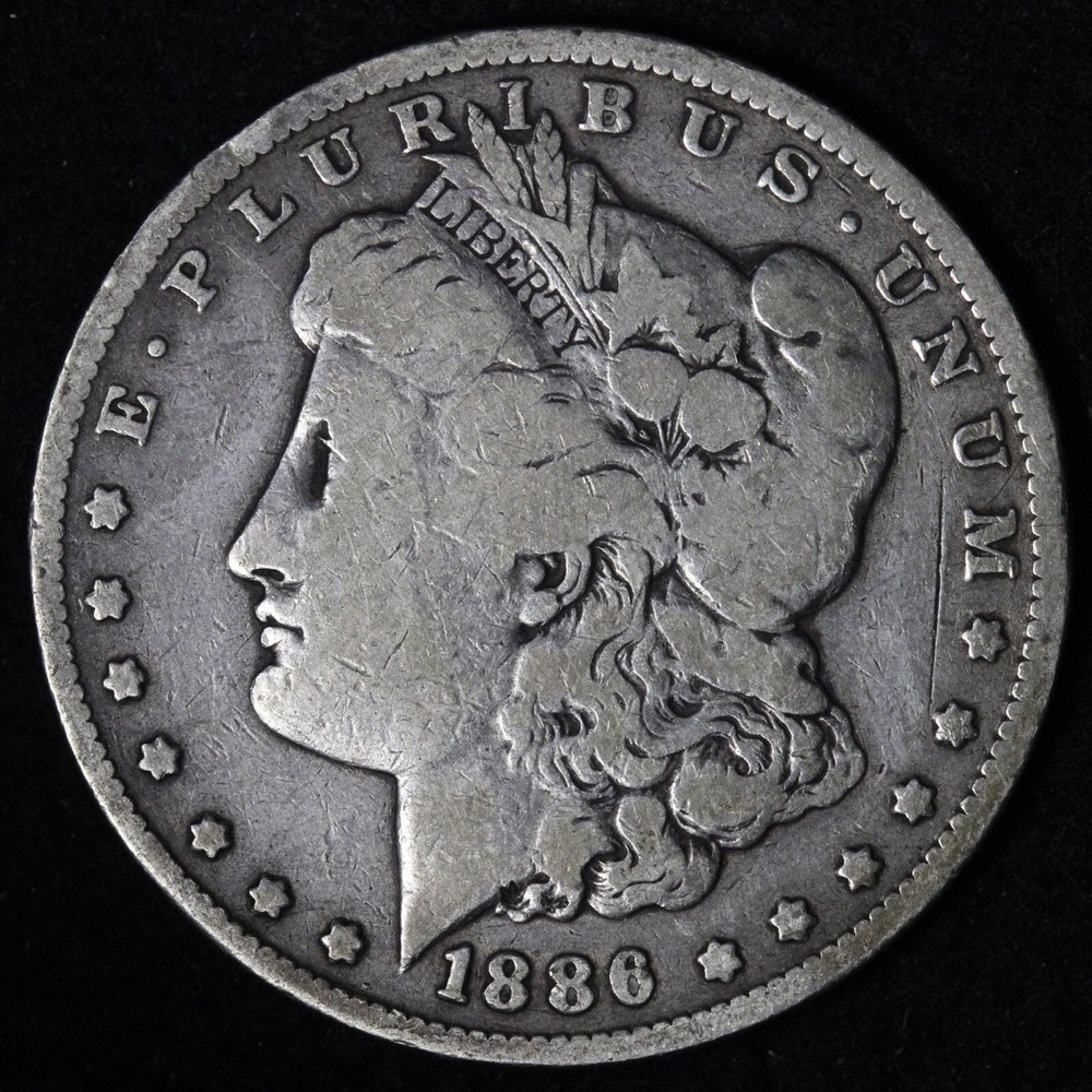 1886-O Morgan Silver Dollar CHOICE FINE E535