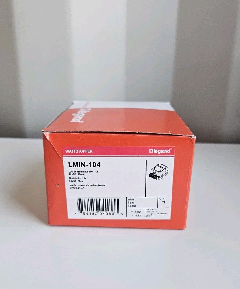 WattStopper LMIN-104 Low Voltage Interface 24VDC White, New In Box