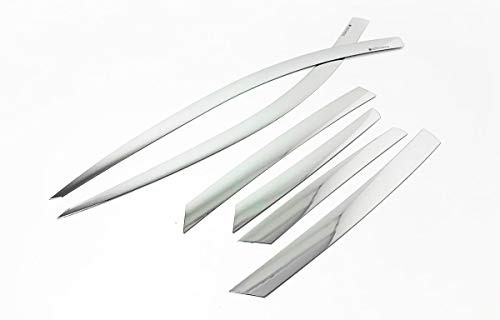 Chrome Side Window Deflector Rain Guards 6p E014