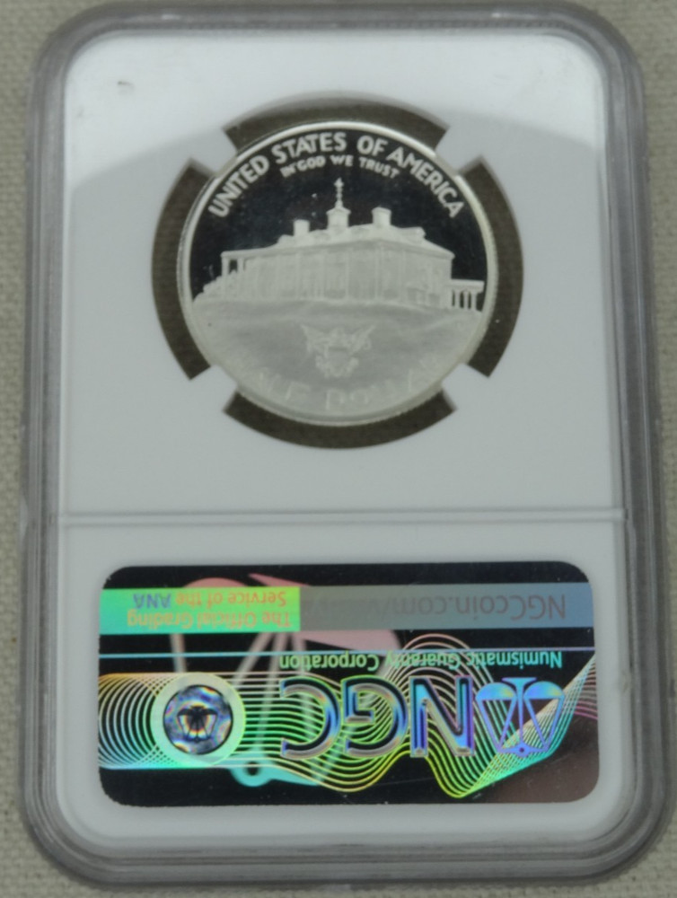 1982-S George Washington Proof Silver Half Dollar NGC Gem Miles Standish Signed