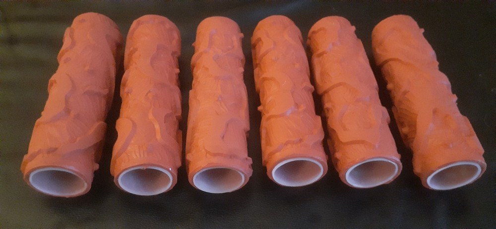 6 LOT- 7" Patterned Paint Roller for Wall Decoration Embossing Texture