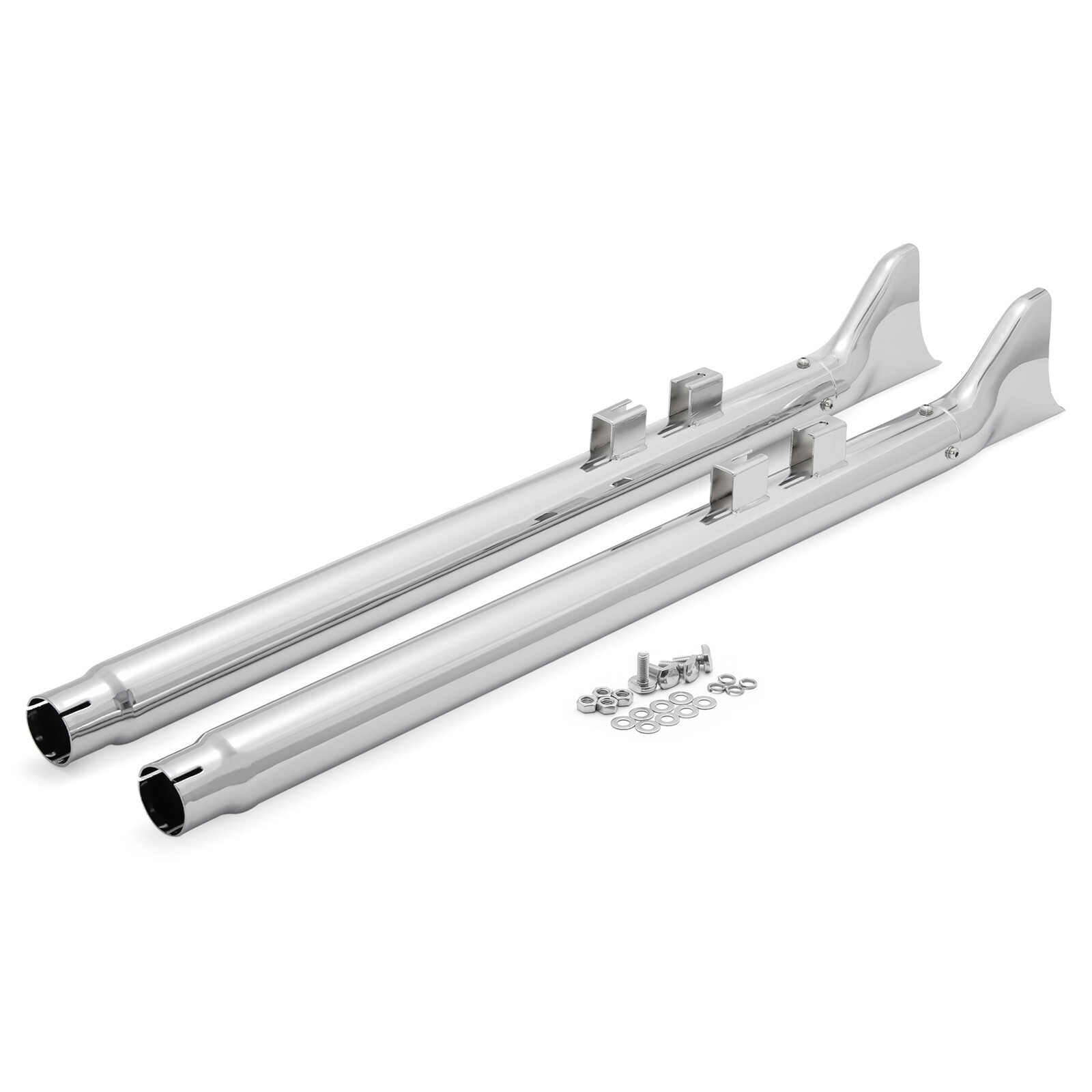 Road King Touring 36" Fishtail Slip on Mufflers Exhaust Pipes for Harley 95-16