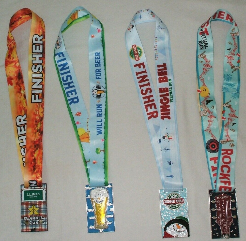 4 Virtual Run Medals