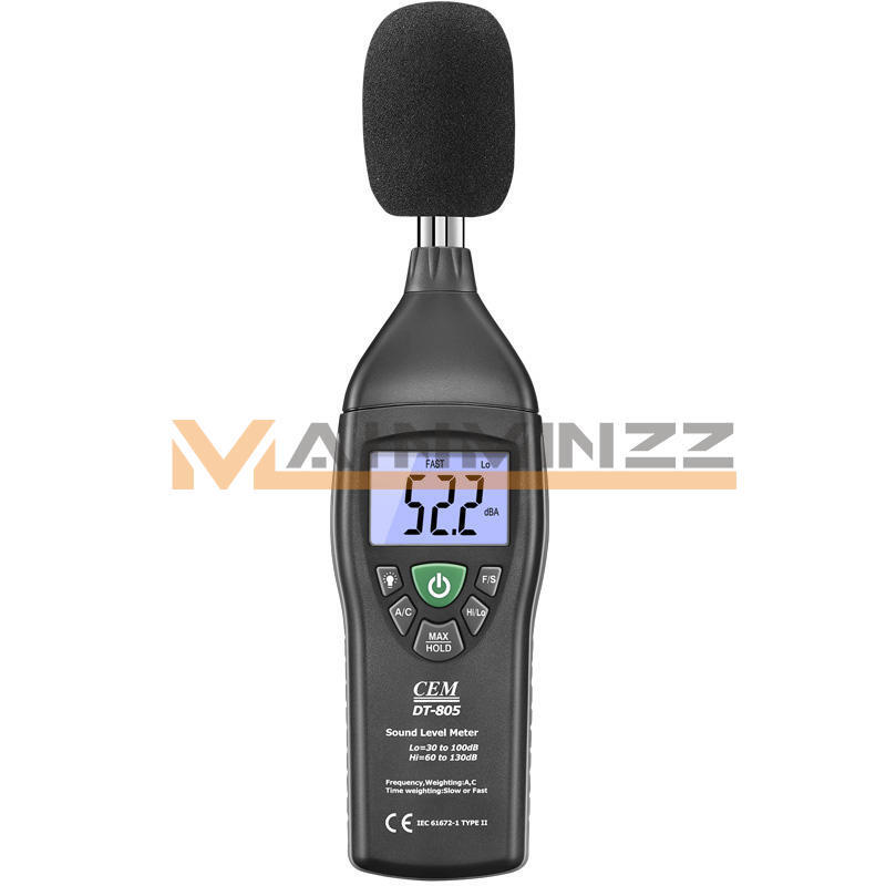 DT-805 High Performance Sound Level Meter Max Hold and Data Hold Function