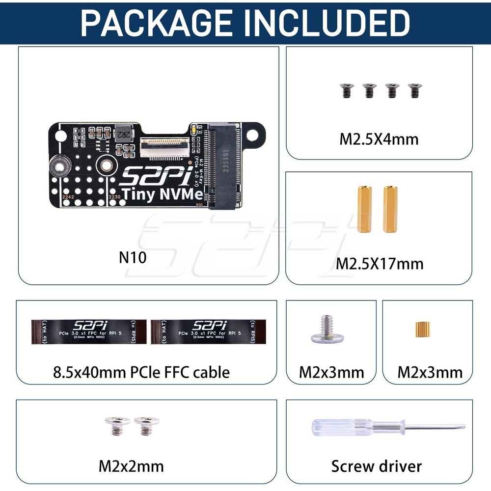 N10 Tiny NVMe SSD Adapter Board for Raspberry Pi 5