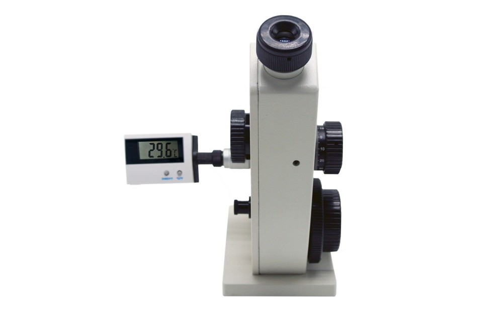 Monocular Abbe Refractometer Accuracy (nD)±0.0002 Digital Thermometer Display