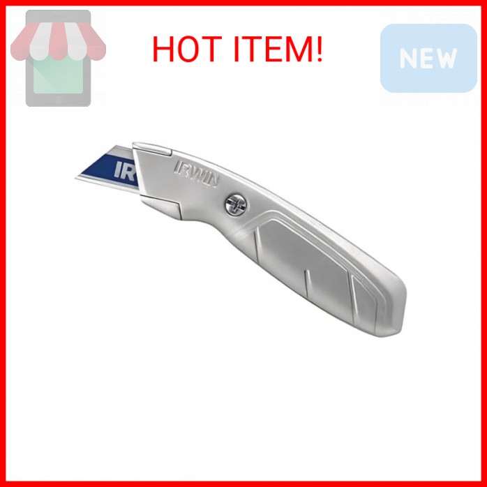 IRWIN Utility Knife, Fixed Blade (2081101), gray