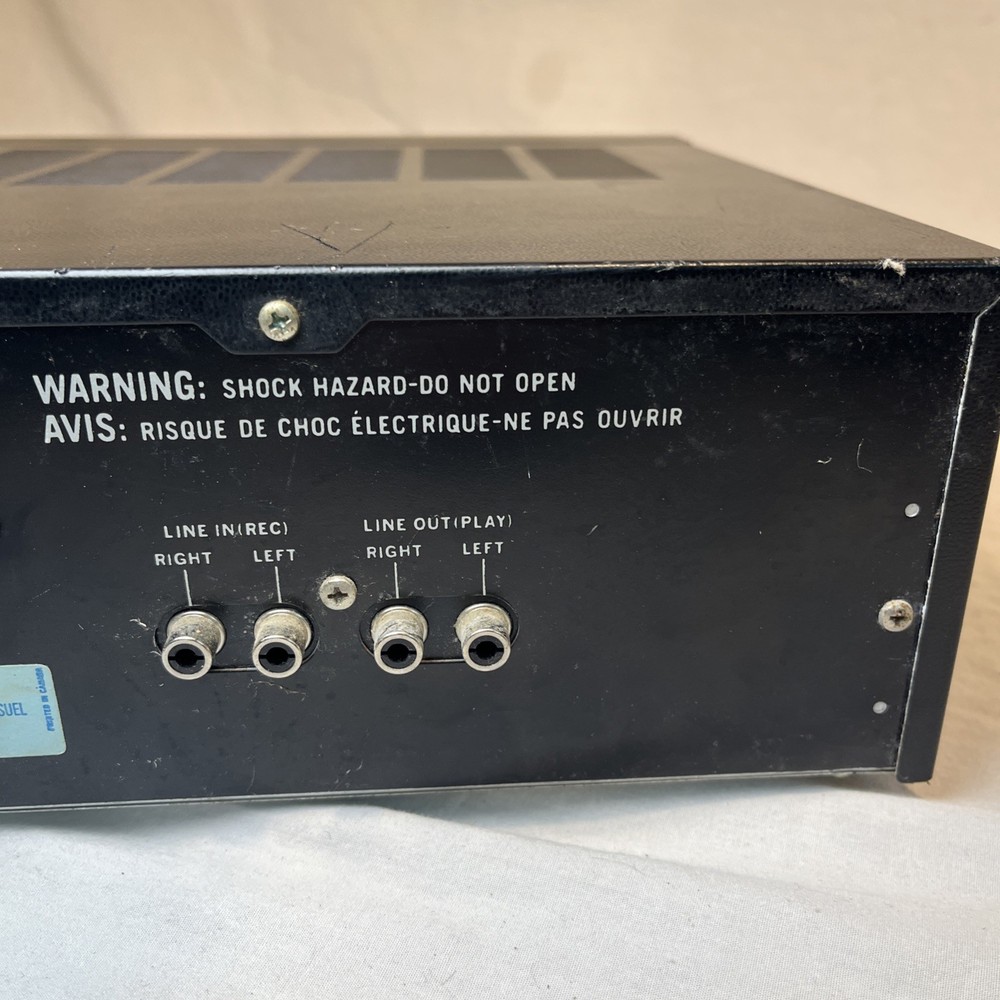 Zenith CV670 Auto-Reverse Stereo Cassette Deck. Tested & Working