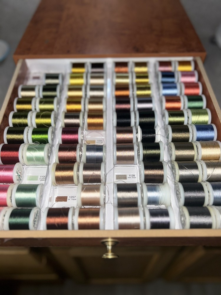 Madeira Thread Treasure Chest Embroidery Sewing Thread Germany Almost Complete