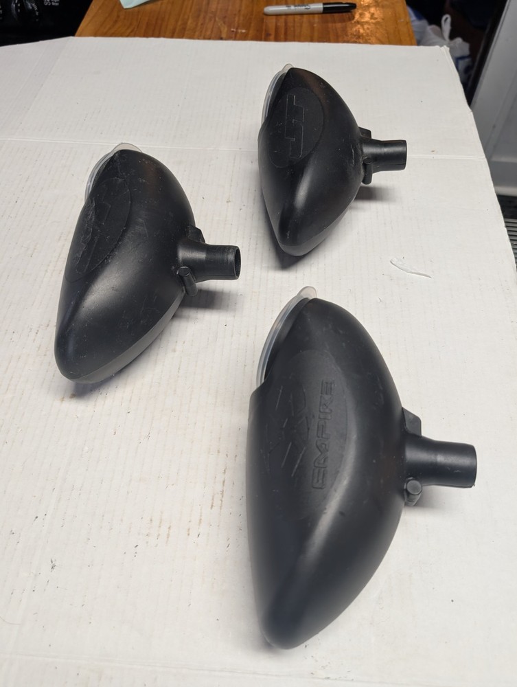 3 Gravity Fed Paintball Hoppers