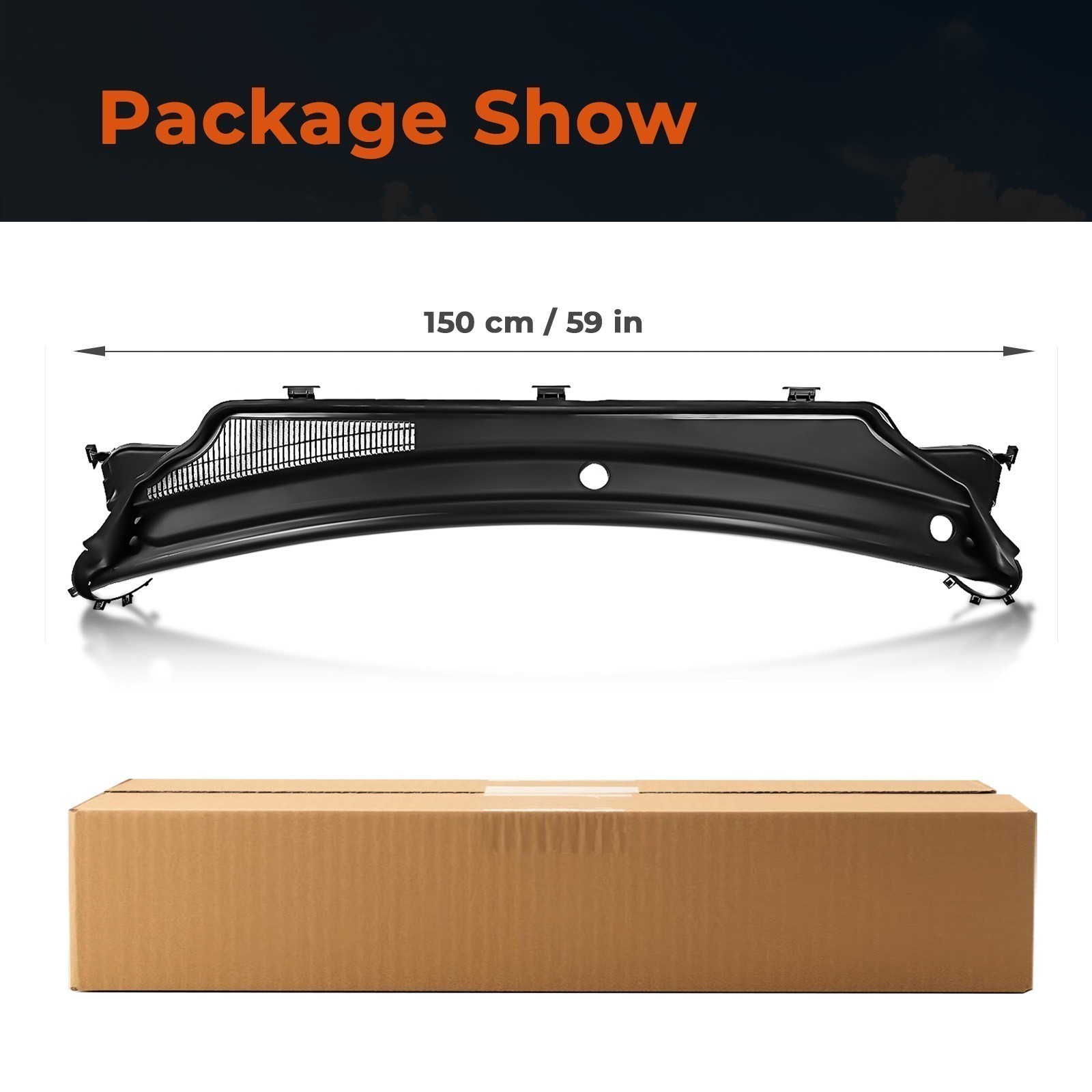 Windshield Wiper Cowl Panel Upper 55079197AH For 2011-2015 Jeep Grand */L