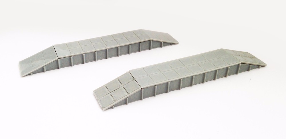 Outland Models Train Railroad Layout Platform / Loading Dock (long) x2 N Scale