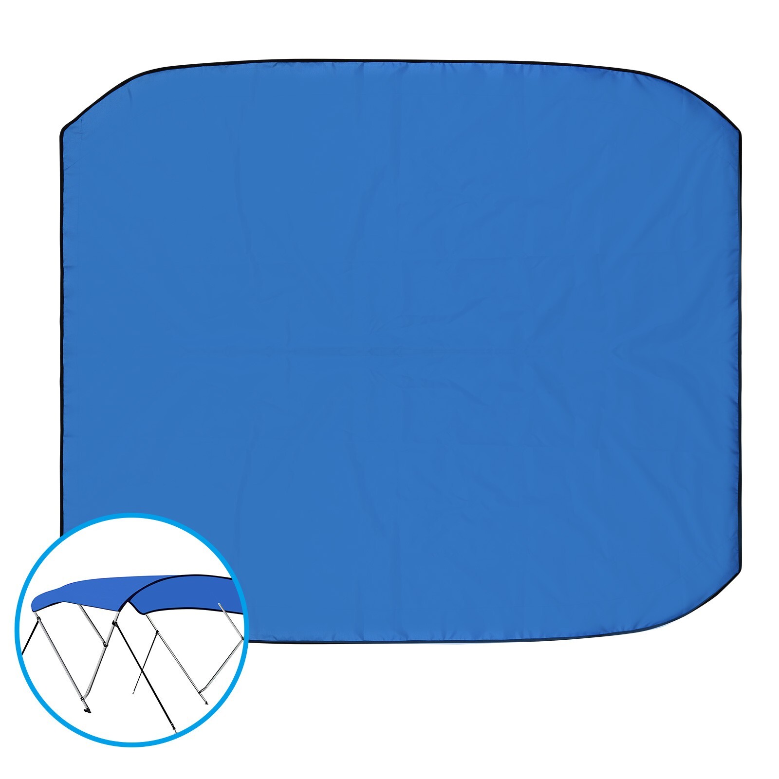 3 Bow Bimini Top Replacement Canvas Cover / Without Frame