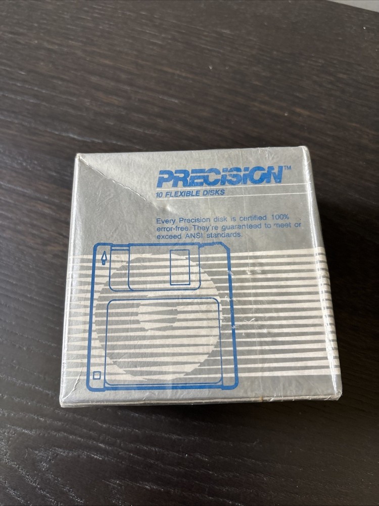 NEW 10 Pack Precision Flexible Disks MF2HD Double Side High Density