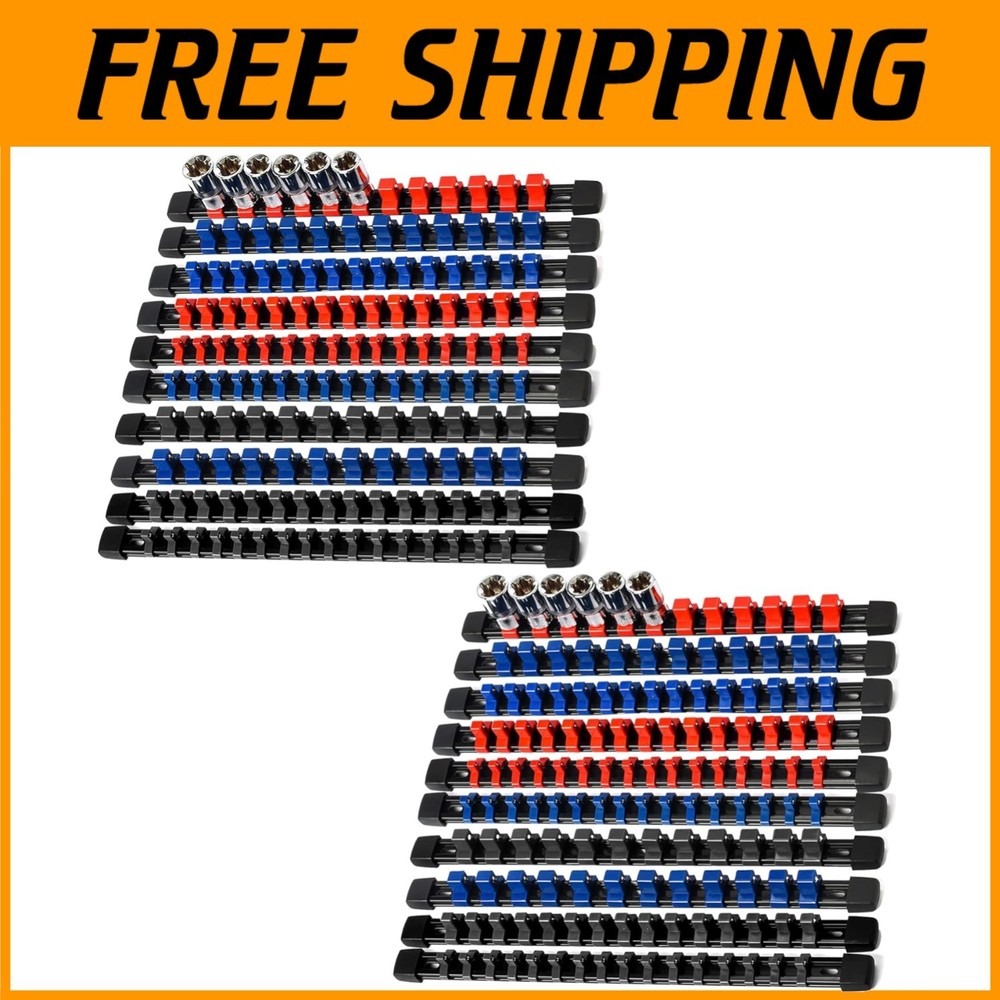 Durable 18-Piece Socket Storage Solution