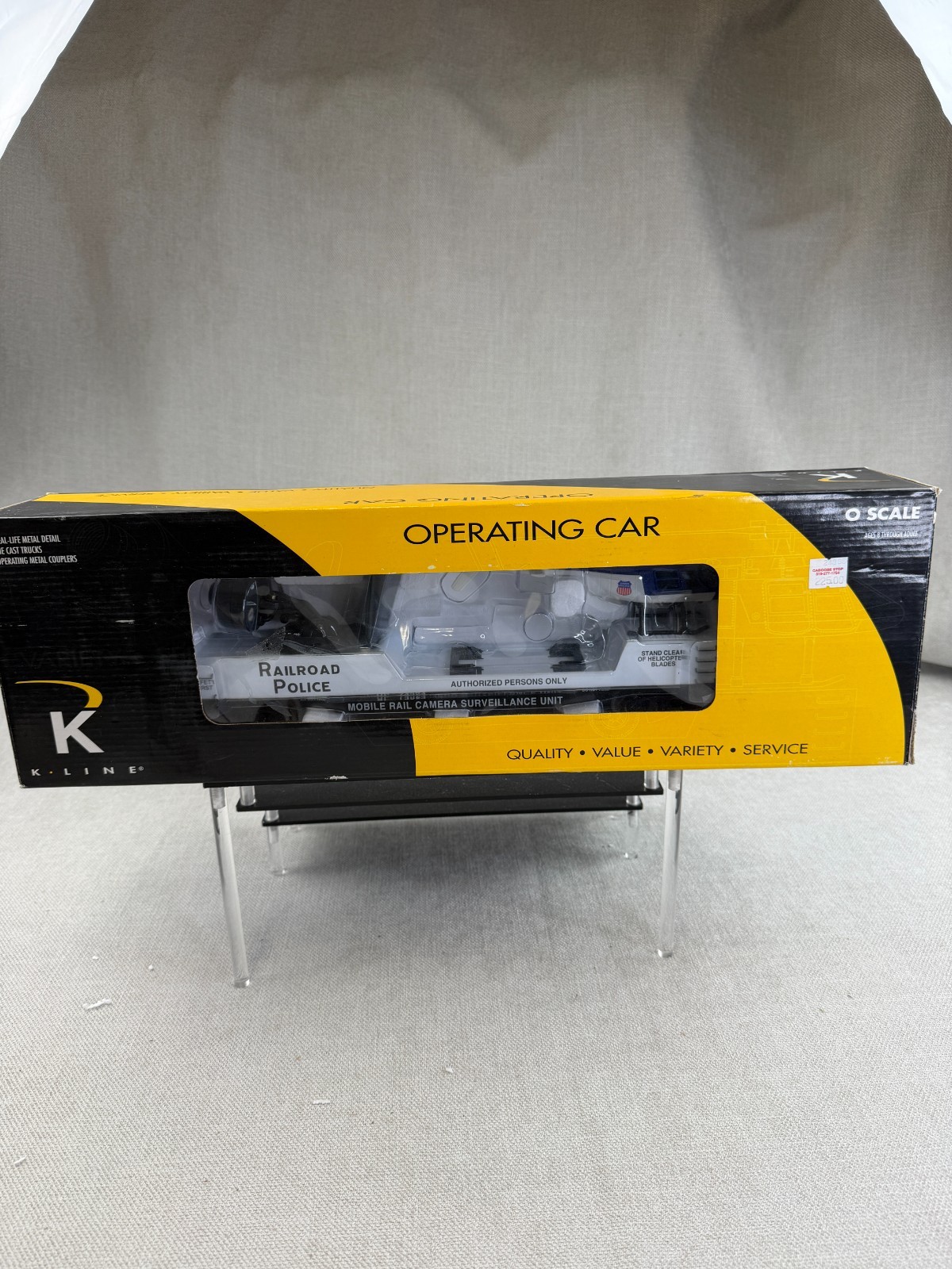 O Scale Union Pacific Railroad Police Camera Car W/ Surveillance & Heli
