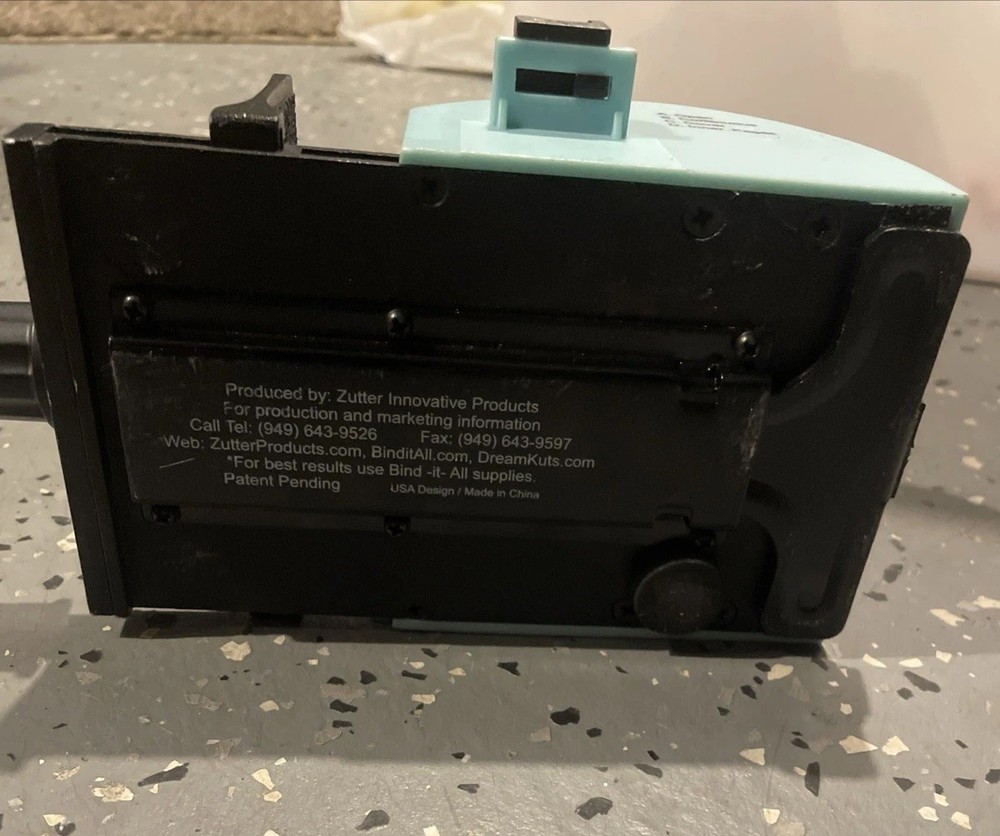 Zutter Innovative Products Turquoise Blue Bind-It-All Binding Machine